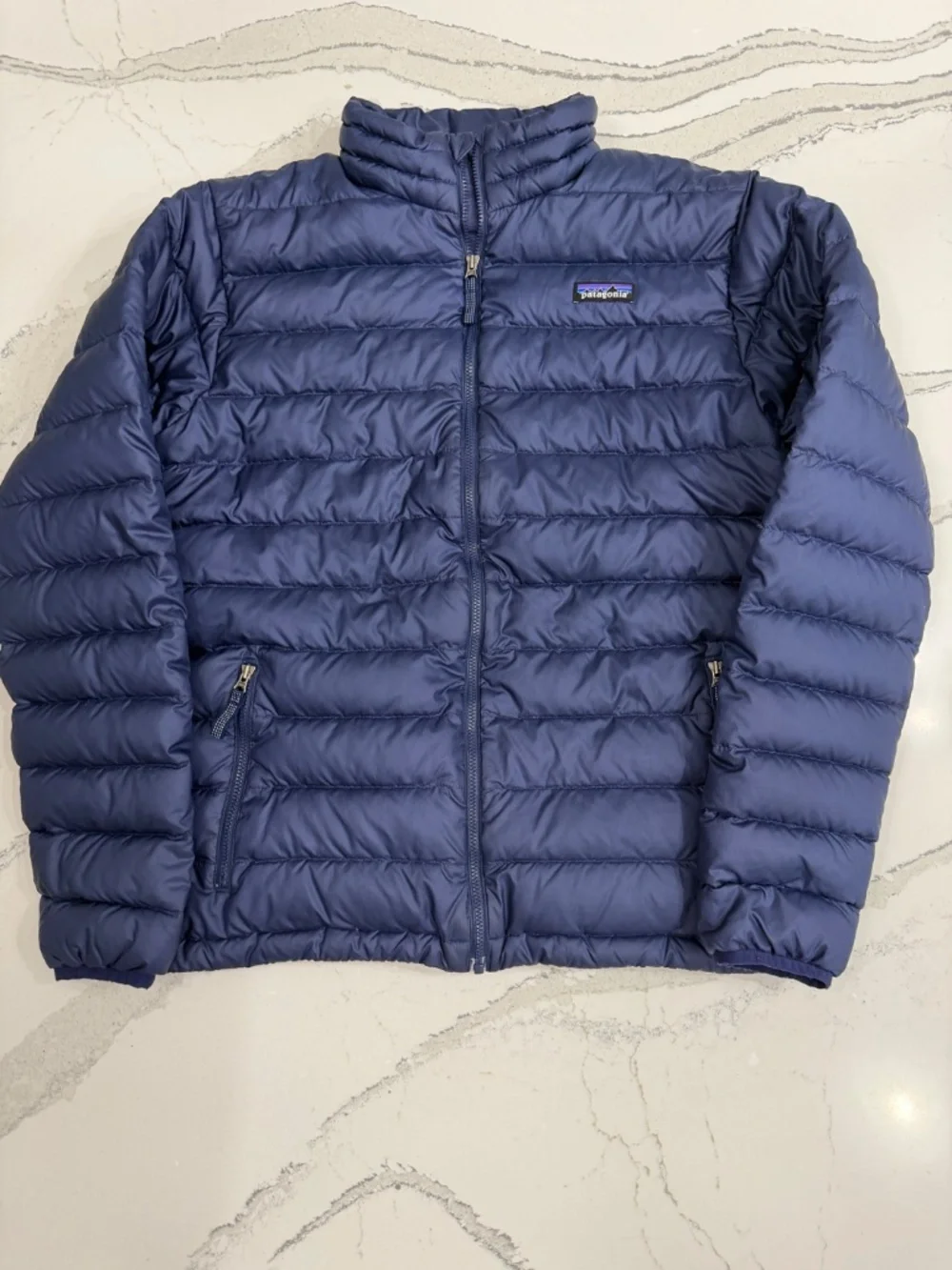 Patagonia Boys Down Sweater Jacket Classic Navy XXL 16-18 Style 68245